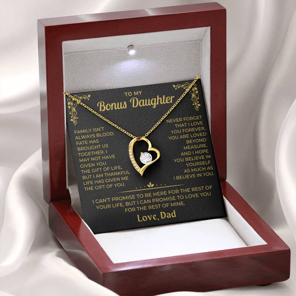 My Bonus Daughter, Love Dad - Beautiful Gift Set