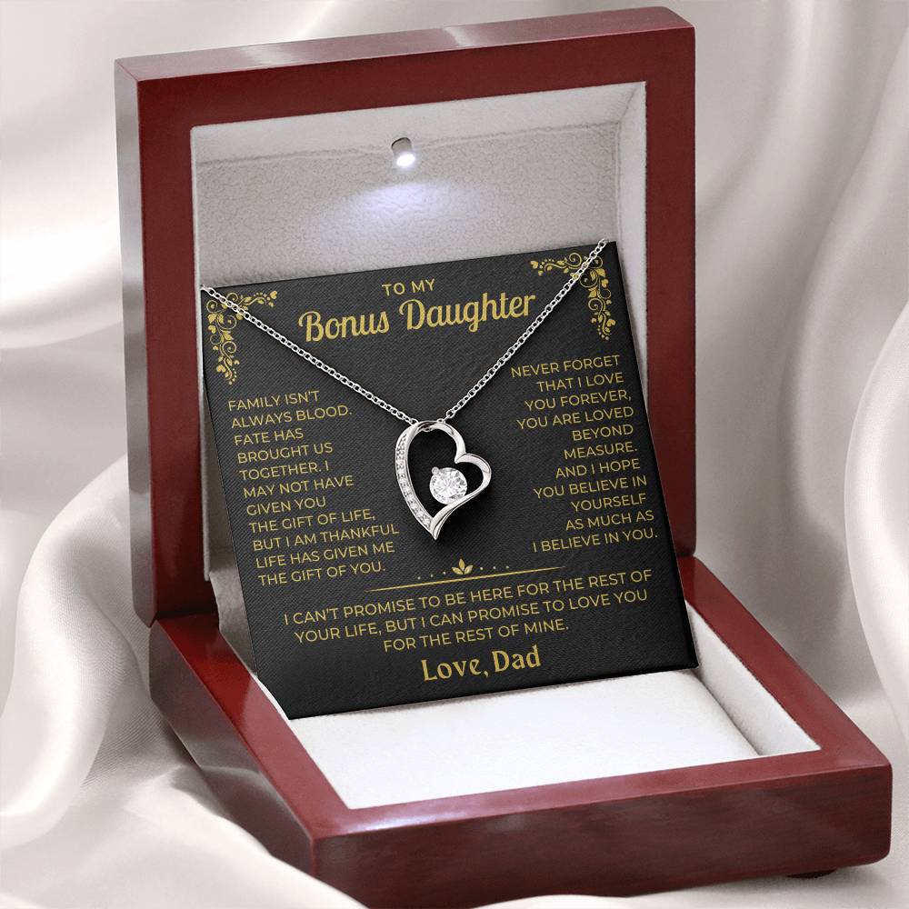 My Bonus Daughter, Love Dad - Beautiful Gift Set