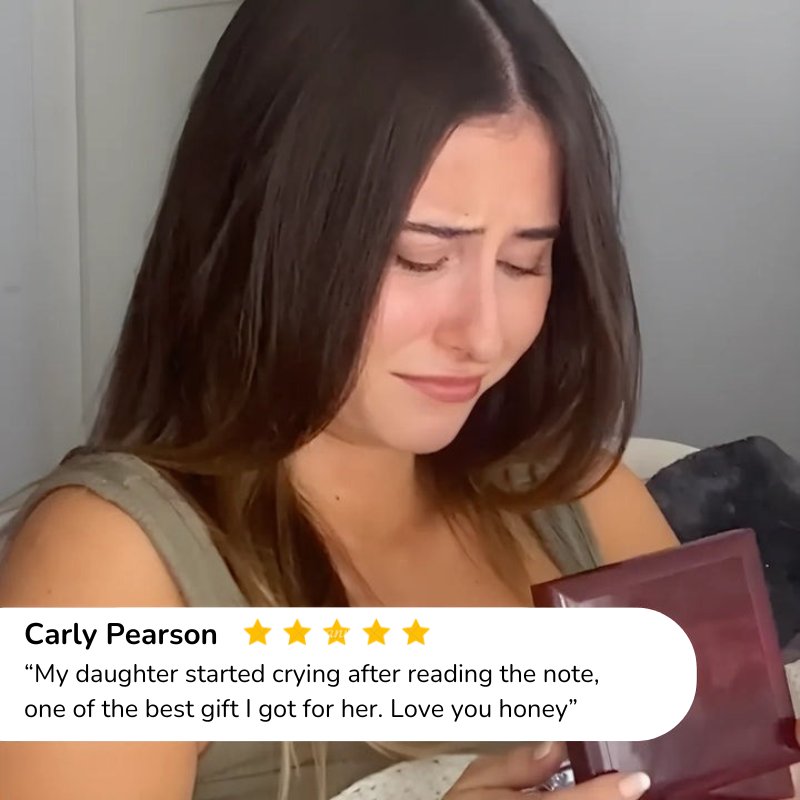 Hold it close and feel my love - Necklace for Daughter from Mom