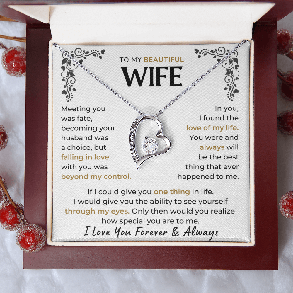 Love you forever & Always - Necklace For Wife