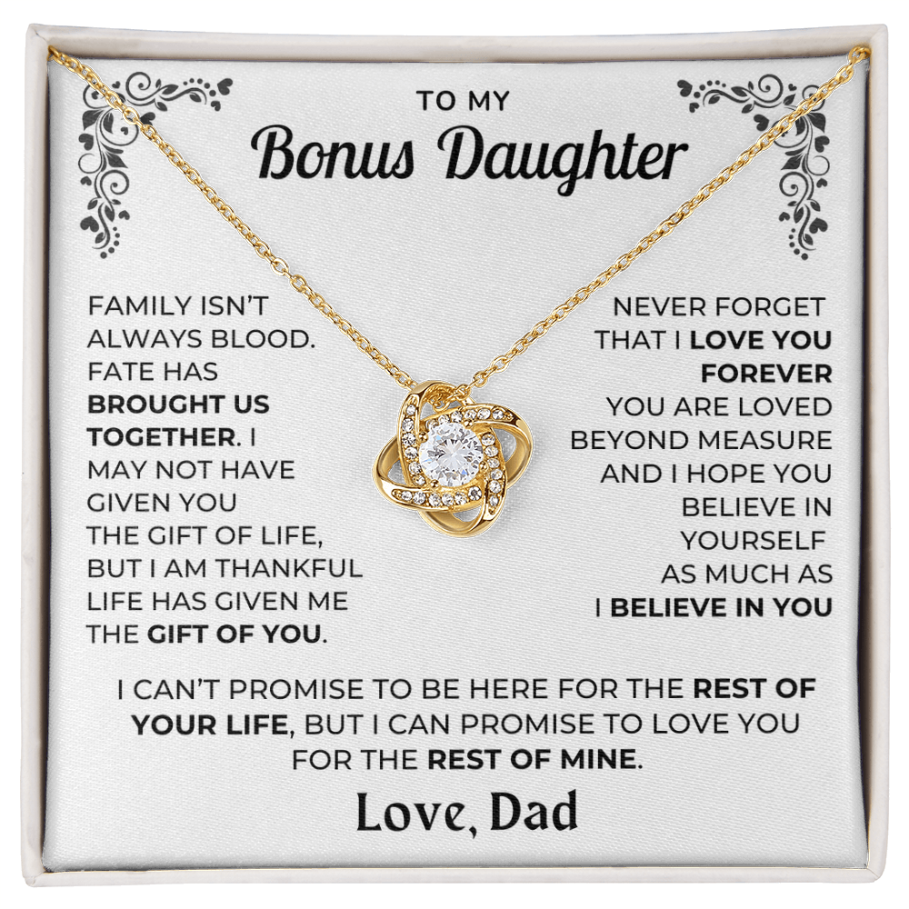 My Bonus Daughter - Love  Dad - Beautiful Gift Set