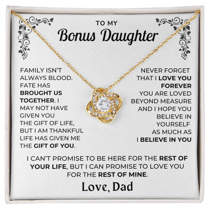 My Bonus Daughter - Love  Dad - Beautiful Gift Set