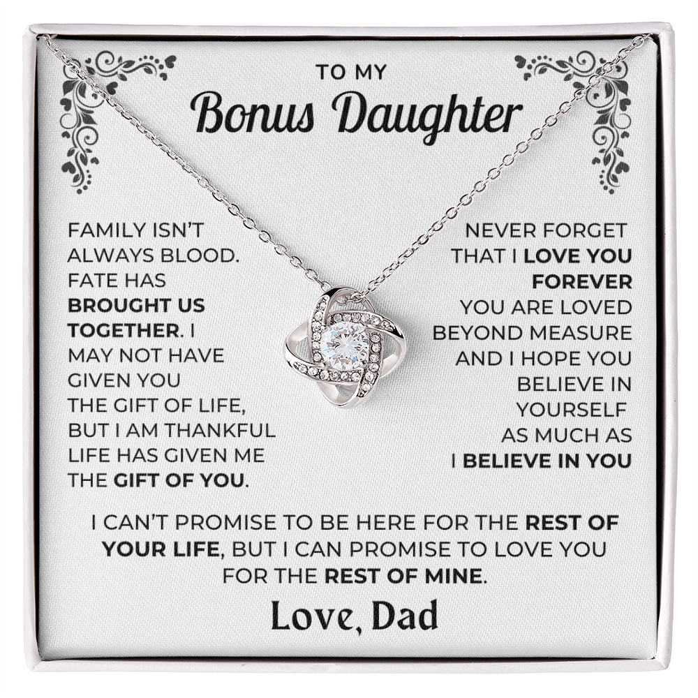 My Bonus Daughter - Love  Dad - Beautiful Gift Set