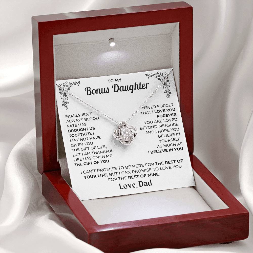 My Bonus Daughter - Love  Dad - Beautiful Gift Set