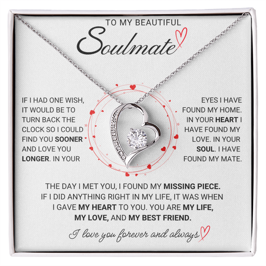 To my beautiful soulmate- Necklace for her