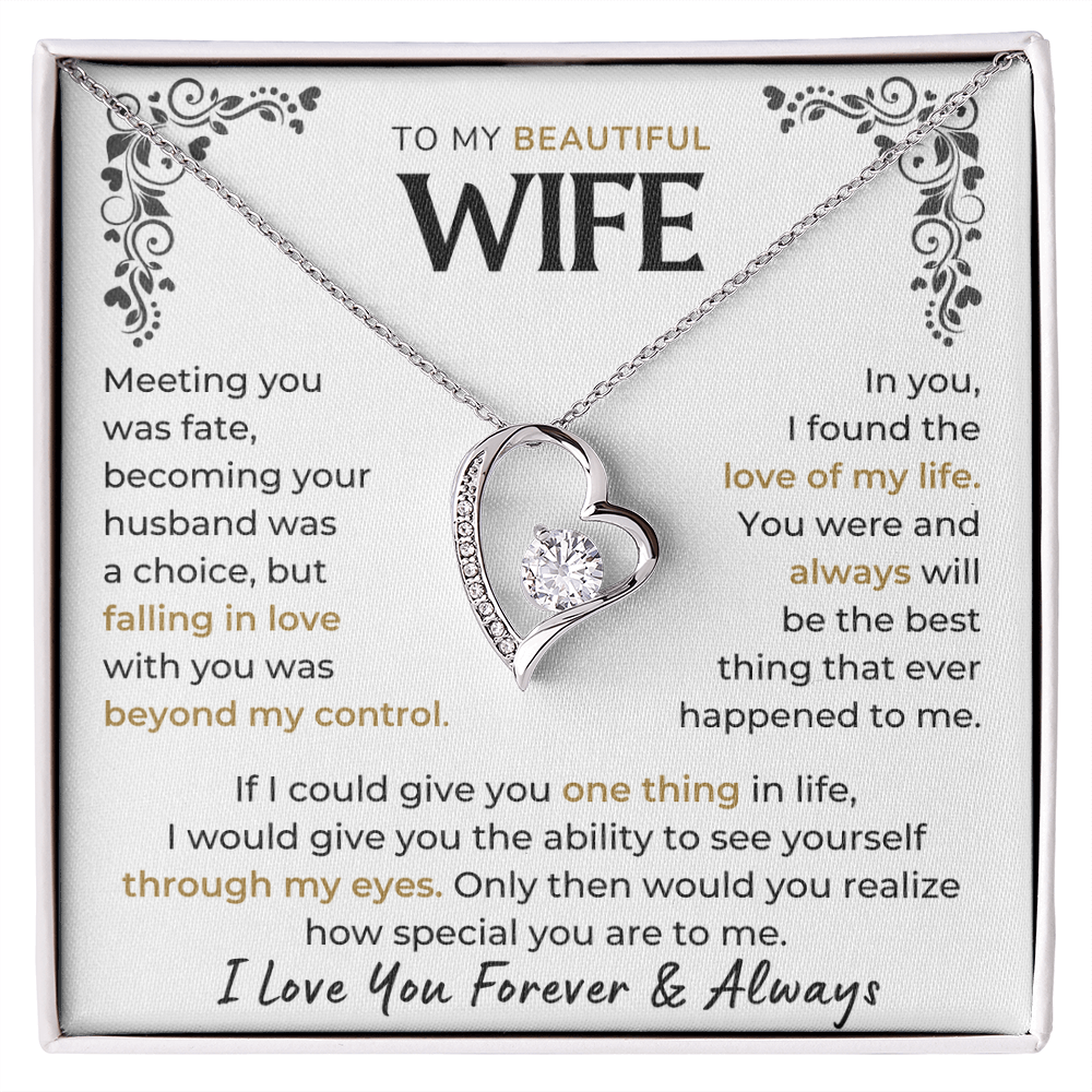 Love you forever & Always - Necklace For Wife