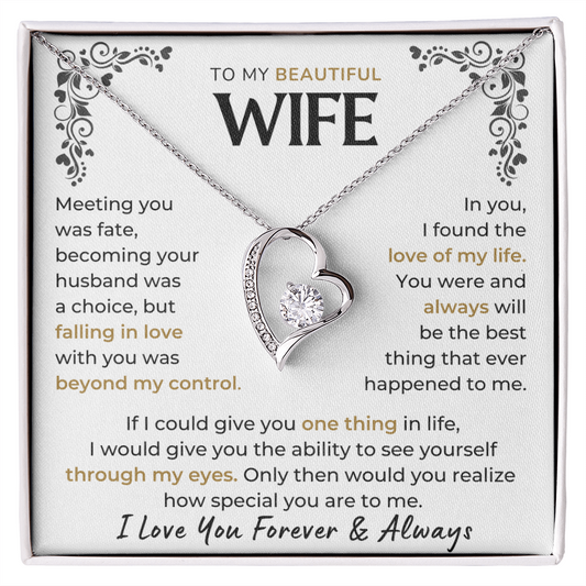 Love you forever & Always - Necklace For Wife
