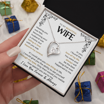 Love you forever & Always - Necklace For Wife