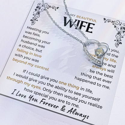 Love you forever & Always - Necklace For Wife