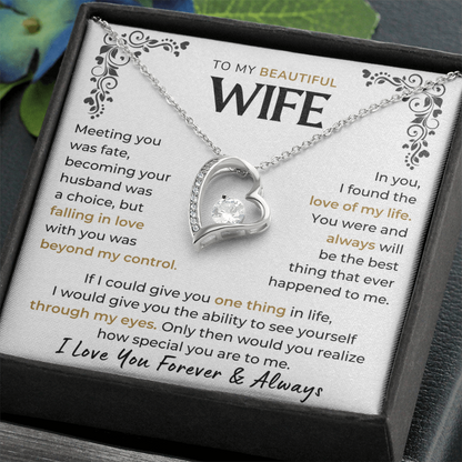 Love you forever & Always - Necklace For Wife