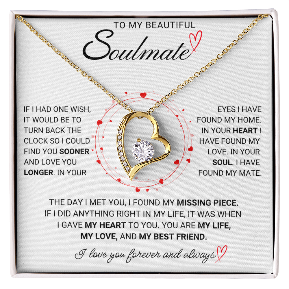 To my beautiful soulmate- Necklace for her