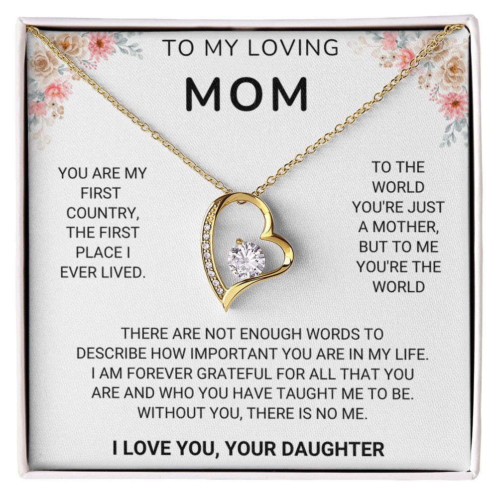 (Almost Sold Out) I am forever grateful for all that you are. - Necklace For Mom