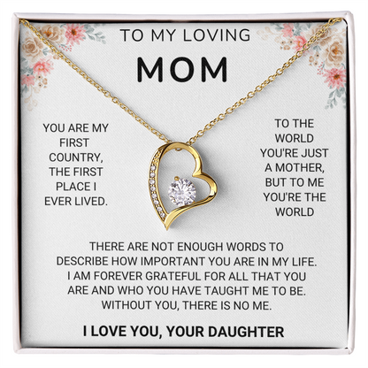 (Almost Sold Out) I am forever grateful for all that you are. - Necklace For Mom