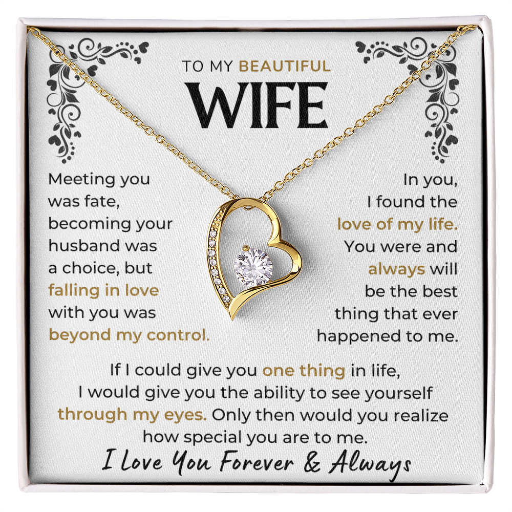Love you forever & Always - Necklace For Wife