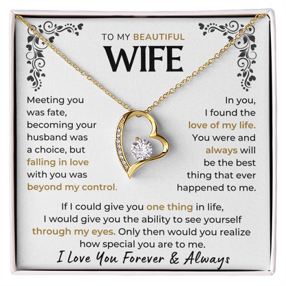 Love you forever & Always - Necklace For Wife