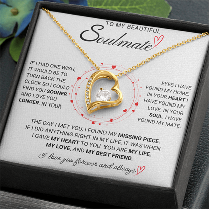 To my beautiful soulmate- Necklace for her
