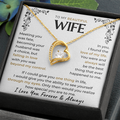 Love you forever & Always - Necklace For Wife